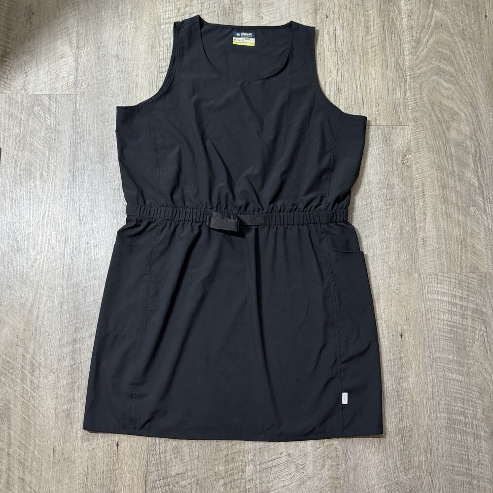 Magellan Outdoors Belted Black Tank Dress Performance XXL Pockets Adjustable